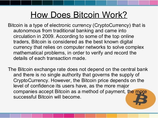 How Bitcoin Works And Its Benefits - 