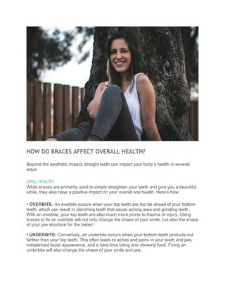 How braces work to straighten your teeth | PDF