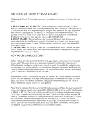 How braces work to straighten your teeth | PDF