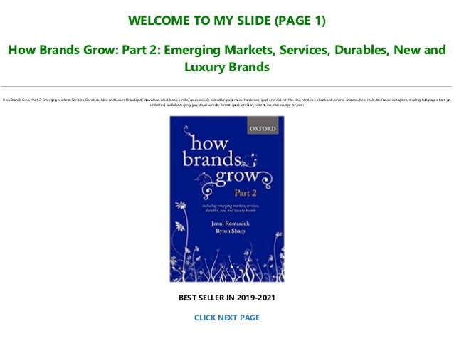 Pdf How Brands Grow Part 2 Emerging Markets Services Durables