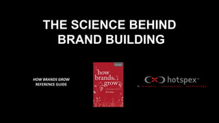 THE SCIENCE BEHIND
BRAND BUILDING
HOW BRANDS GROW
REFERENCE GUIDE
 