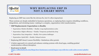 How Businesses Extend Legacy ERP with Low Code Zoho Creator Platform.pptx