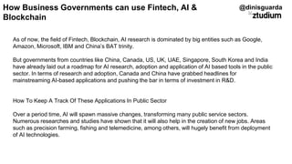 How Businesses & Governments Can Prosper with Blockchain AI Tech by Dinis Guarda
