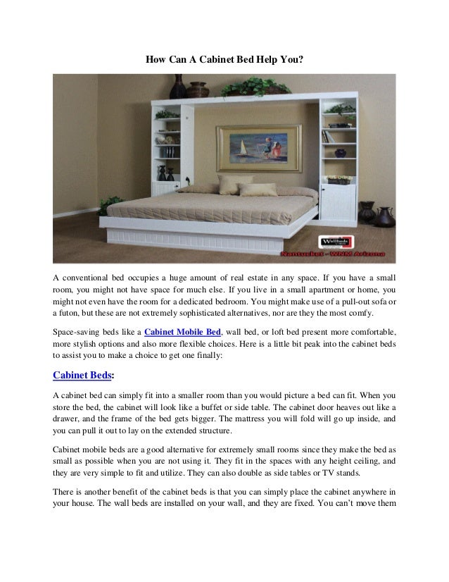 How Can A Cabinet Bed Help You