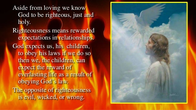 god lent gospel righteous