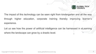 How can artificial intelligence be used in e learning | PDF