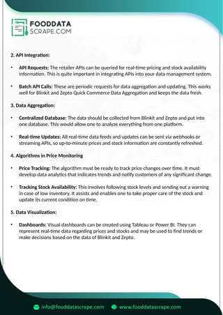 How Can Blinkit and Zepto Pricing and Stock Availability Monitoring ...
