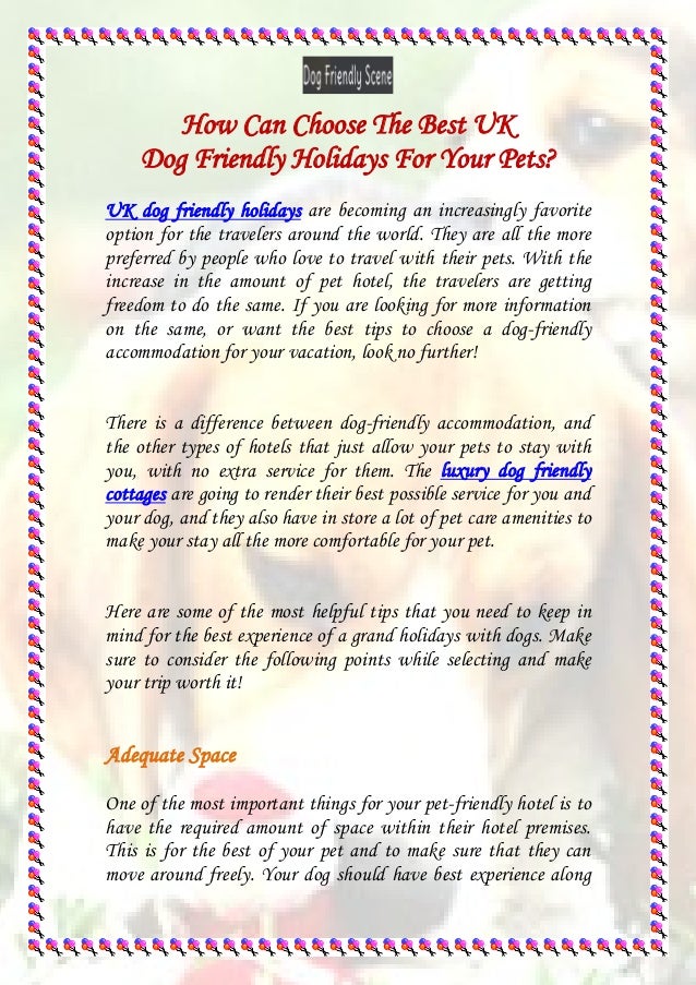 5 star dog friendly cottages