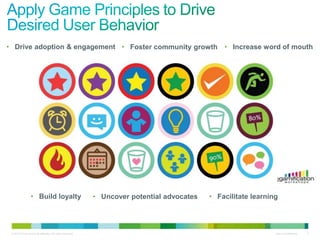 • Drive adoption & engagement • Foster community growth • Increase word of mouth




                  • Build loyalty                           • Uncover potential advocates   • Facilitate learning




 © 2010 Cisco and/or its affiliates. All rights reserved.                                                       Cisco Confidential   4
 