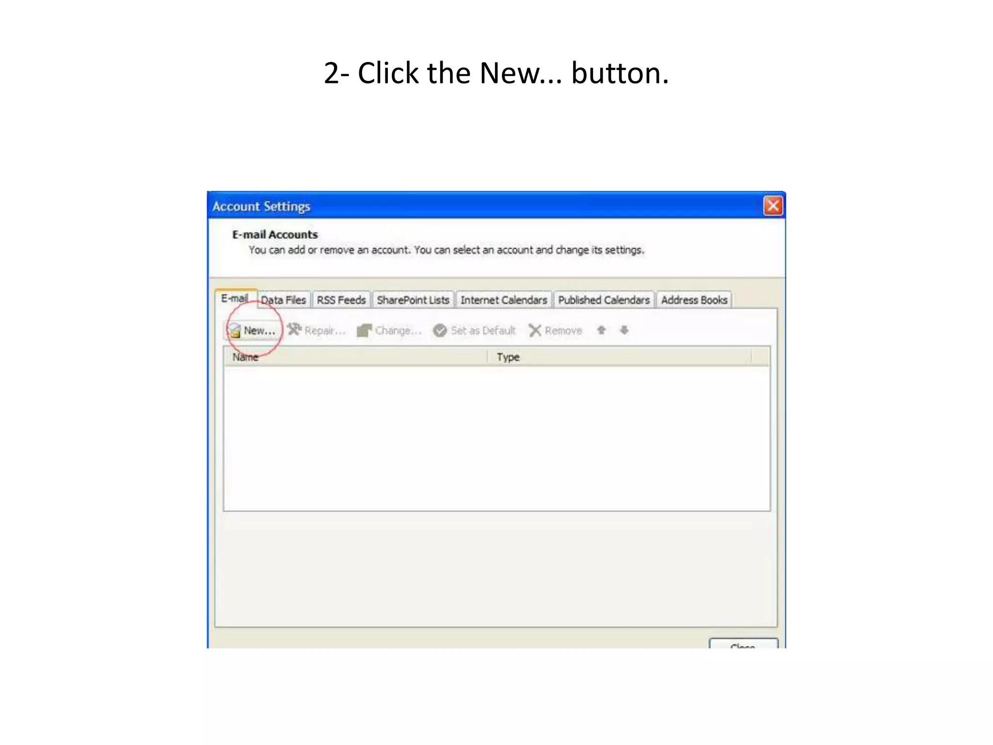2- Click the New... button.
 