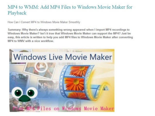 windows movie maker converter to mp4 free download