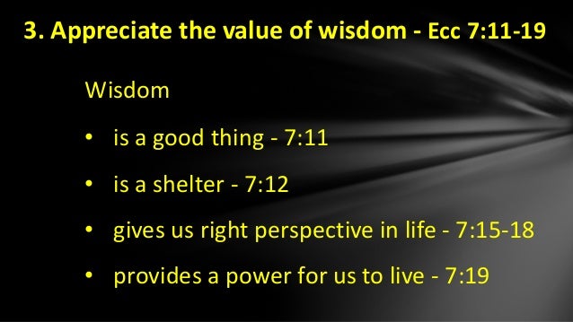 Image result for ecclesiastes on wisdom