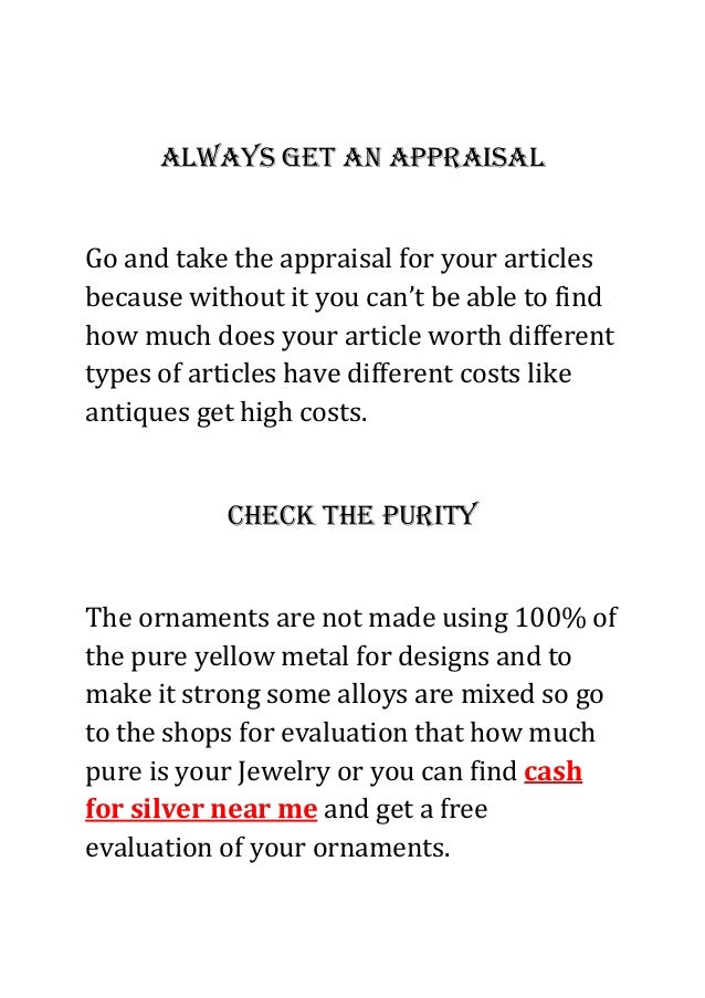 How can i sell my old gold jewelry silver buyers converted