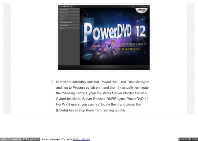 How Can I Uninstall Cyberlink Powerdvd12 Completely