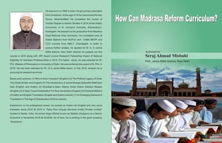 How can madrasa reform curriculum