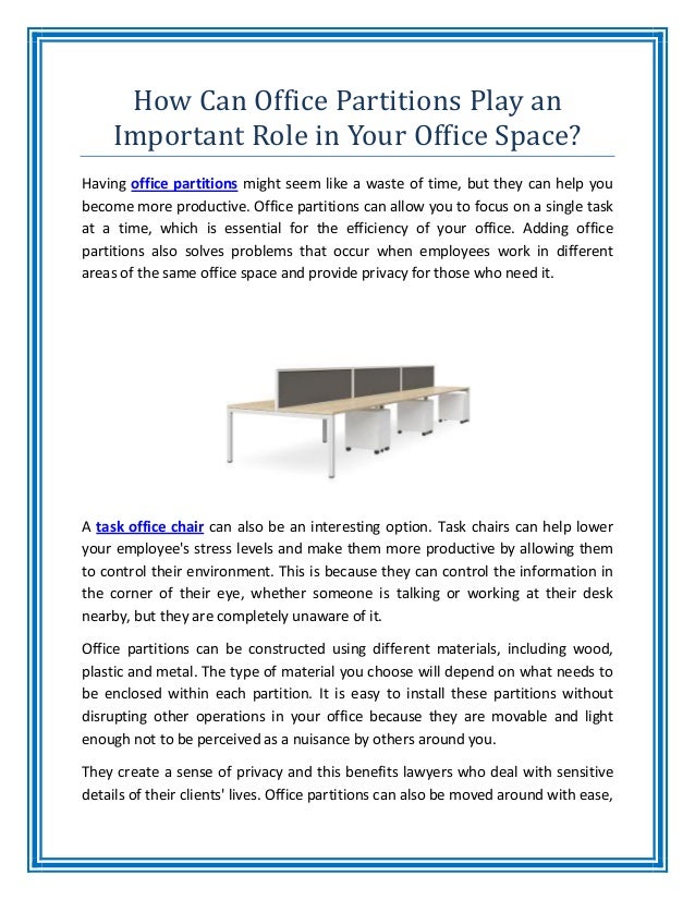 How Can Office Partitions Play an Important Role in Your Office Space.pdf