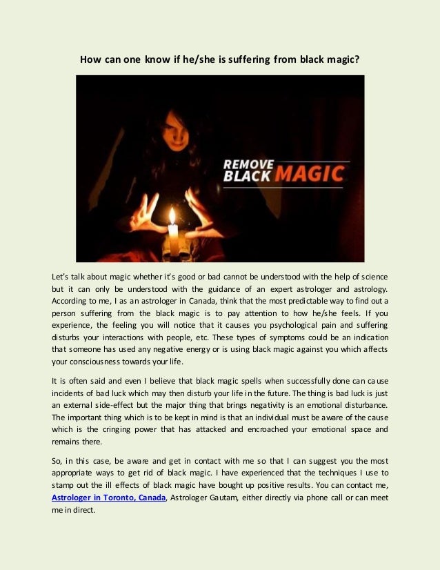 How Can One Know If He Or She Is Suffering From Black Magic