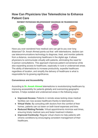 Optimizing Patient Care with Telemedicine Insights for Physicians | PDF