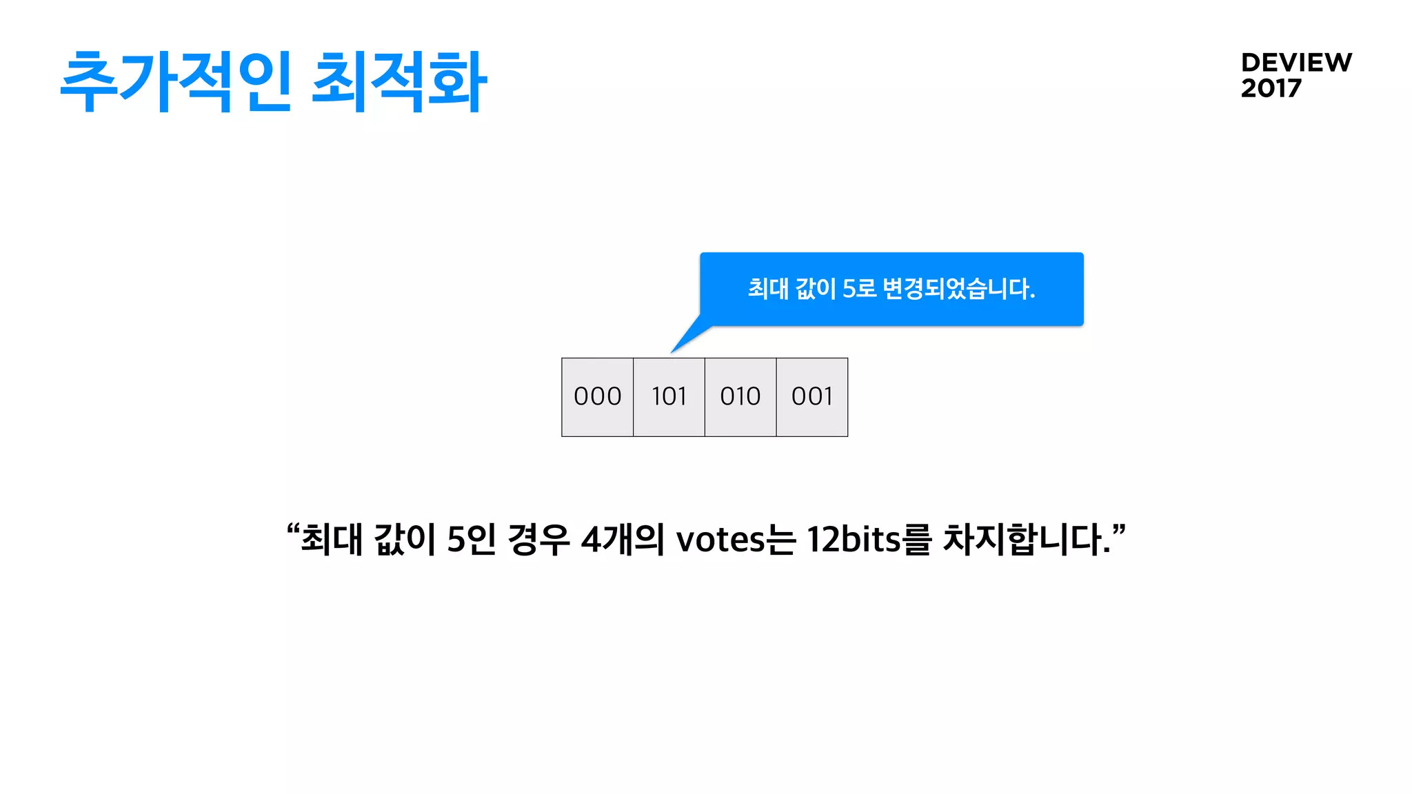추가적인 최적화
최대 값이 5로 변경되었습니다.
 
