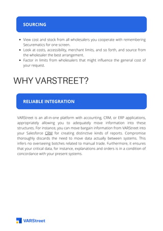 How Securematics Reseller can Sell its Products using VARStreet ...