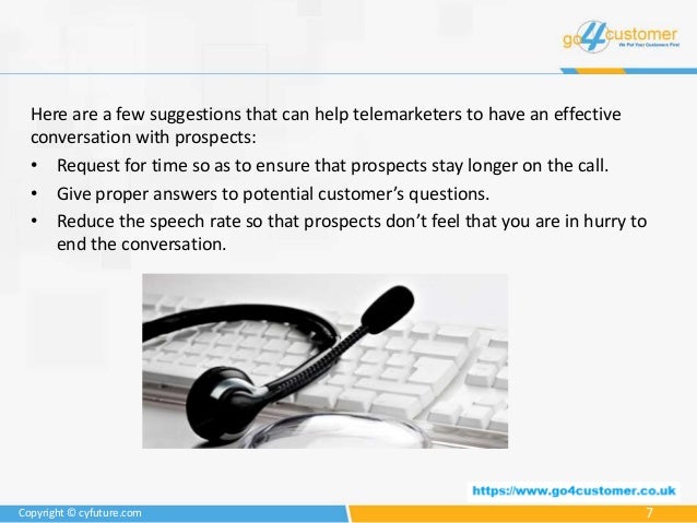 How can telemarketers convince potential customers to buy