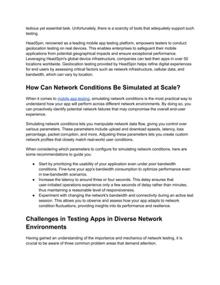 How Can Testing Mobile Apps in Real-World Network Conditions Improve ...