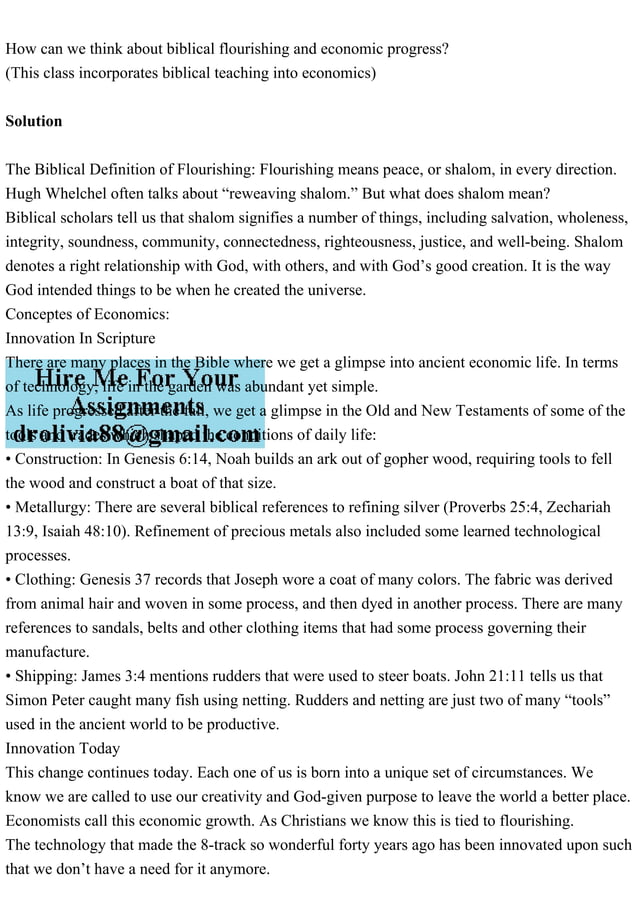 How can we think about biblical flourishing and economic progress.pdf