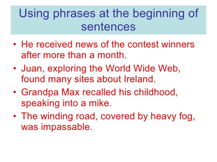 How Can We Use Phrases In Sentences