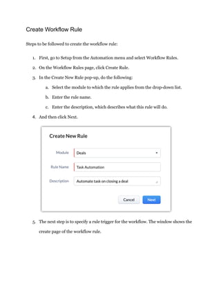 How Can Workflows in Zoho CRM Be Effectively Automated | PDF