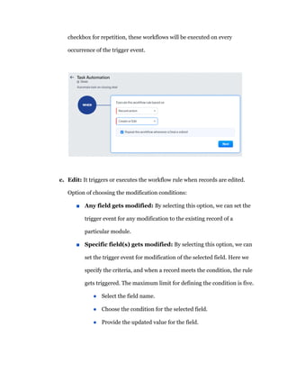 How Can Workflows in Zoho CRM Be Effectively Automated | PDF