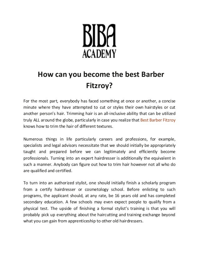 How can you become the best barber fitzroy How can you become the best barber fitzroy