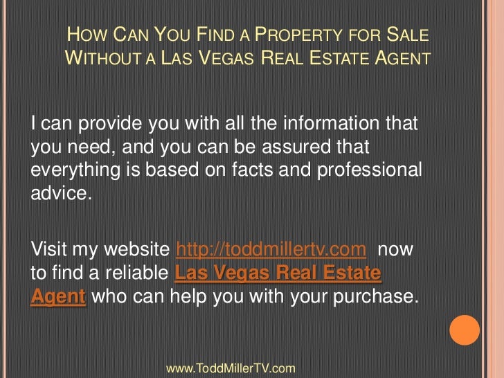 How Can You Find a Reliable Las Vegas Real Estate Agent - 웹