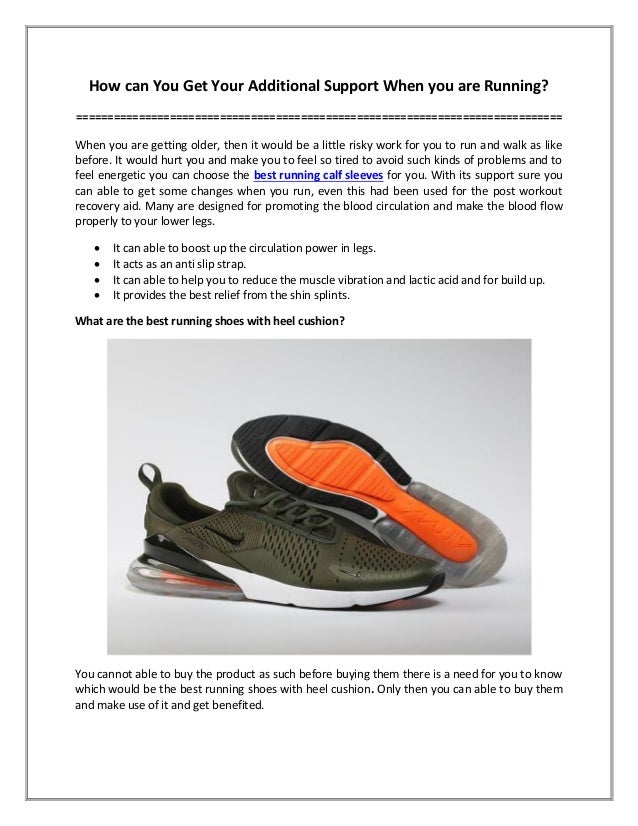 running heel support