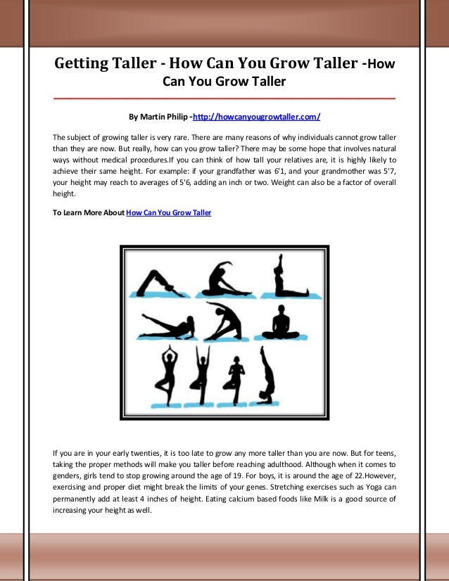 How Can You Grow Taller