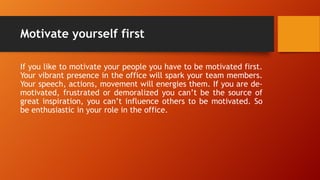 How can you motivate your employees | PPTX
