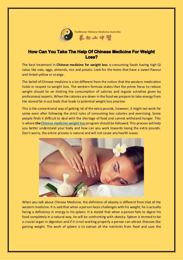How Can You Take The Help Of Chinese Medicine For Weight Loss? How Can You Take The Help Of Chinese Medicine For Weight Loss?