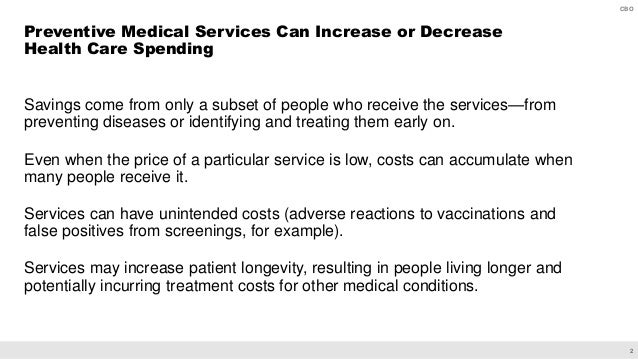How CBO Analyzes Approaches to Improve Health Through Disease Prevention Slide 3