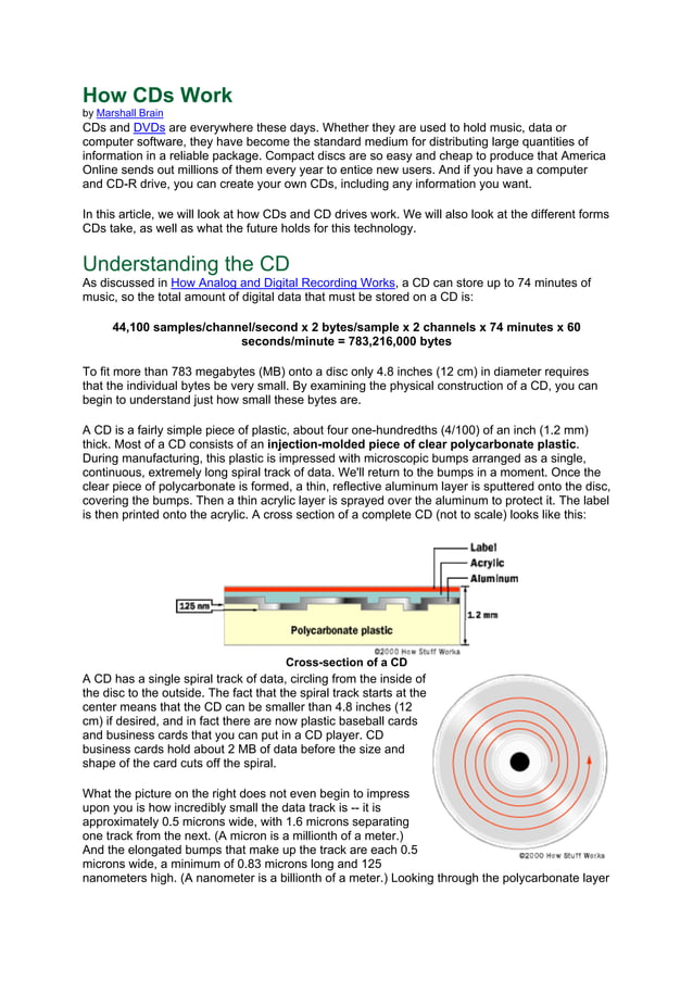 How cds work | PDF