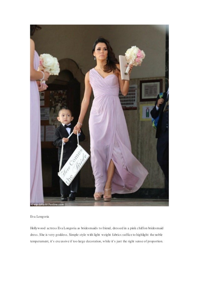 How celebrities dress up pretty as bridesmaids but not steal the brid…