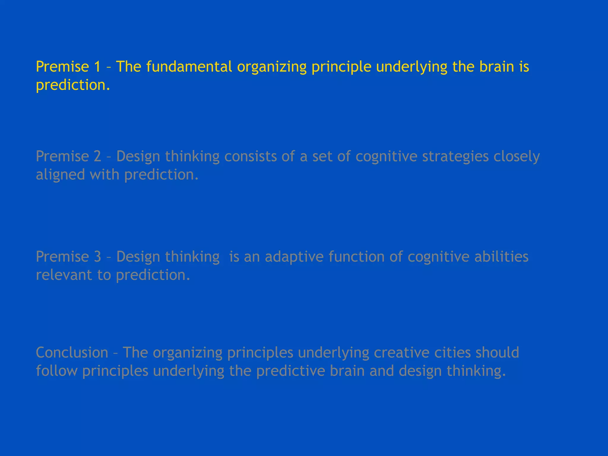 Creative cognition in the city: underlying principles for creativity and  innovation in cities | PPTX