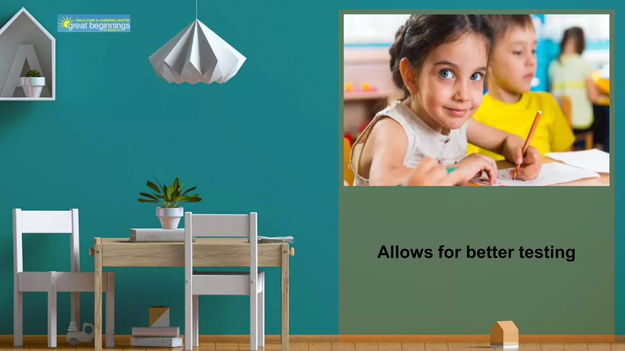 Allows for better testing
 