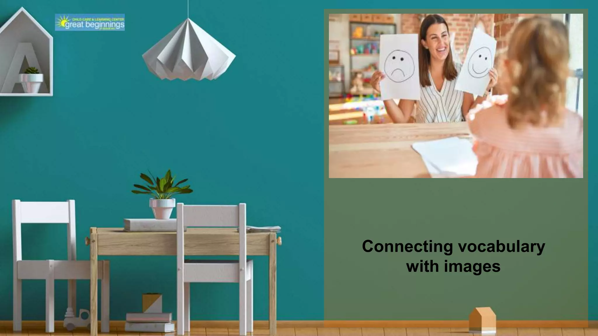 Connecting vocabulary
with images
 