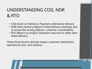 Enhancing COD, NDR, and RTO Management with Logistics Aggregator ...