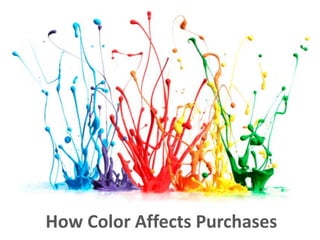 How Color Affects Purchases
 