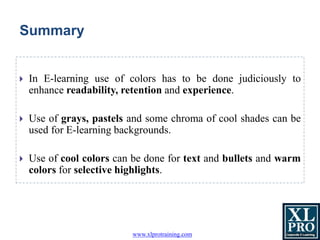 How colors affect Elearning | PPTX | Technology & Computing