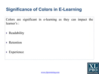 Elearning Colours How colors affect Elearning | PPTX