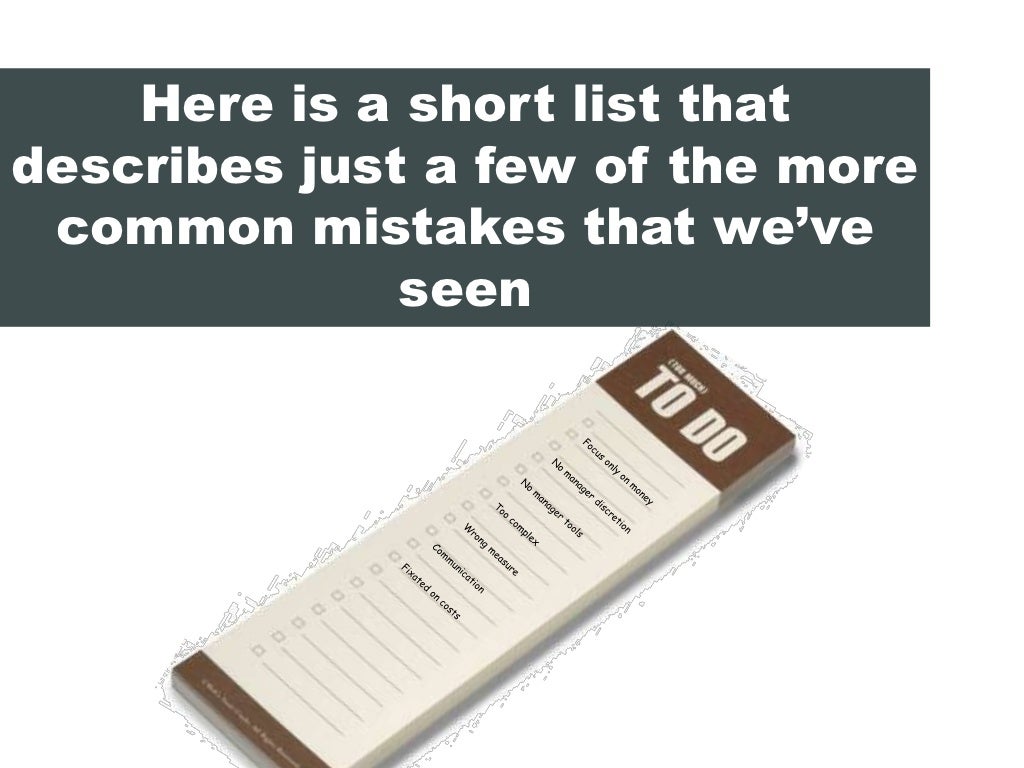 Here is a short list