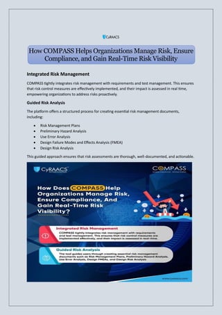How COMPASS Helps Organizations Manage Risk, Ensure Compliance, and ...