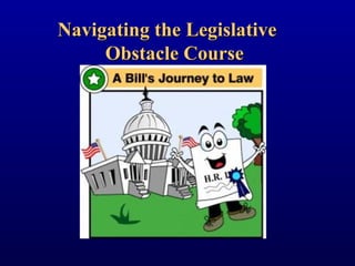 Navigating the LegislativeNavigating the Legislative
Obstacle CourseObstacle Course
 