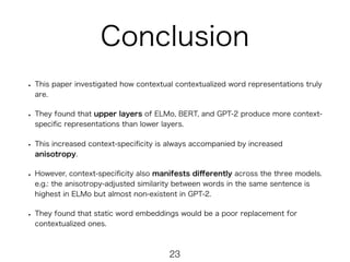 HOW CONTEXTUAL ARE CONTEXTUALIZED WORD REPRESENTATIONS visual data 2